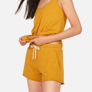 MATE the Label Organic Terry Short, turmeric, size small